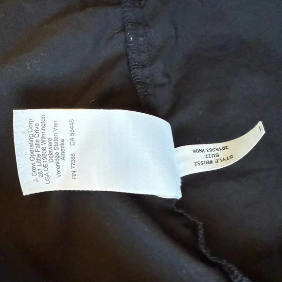 J. Crew Harbour Side-Cutout Dress in Black Size XS Petite - Picture 7 of 7